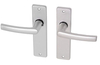 Aluminium door fitting with shield